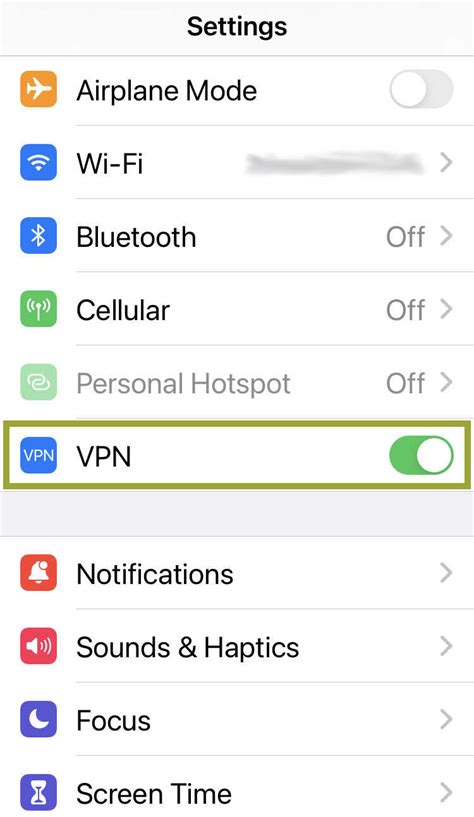 how to turn off vpn on iphone 6s